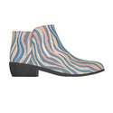 Pastel Zebra Pattern Women's Fashion Boots Multi