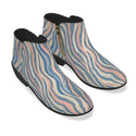 Pastel Zebra Pattern Women's Fashion Boots Multi