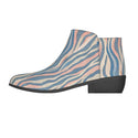 Pastel Zebra Pattern Women's Fashion Boots Multi