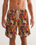 Leopards & Roses Men's Swim Trunk Multi