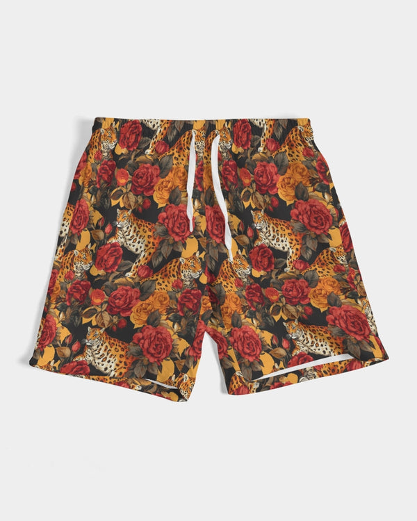 Leopards & Roses Men's Swim Trunk Multi