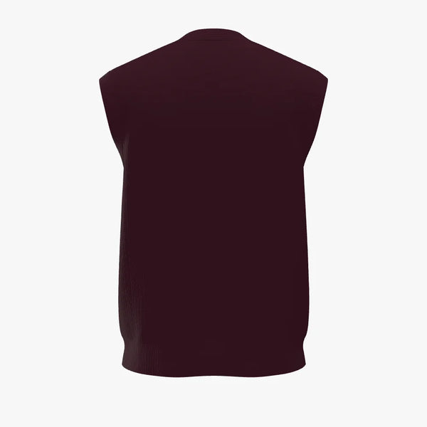 Solid Colour Men's Cashmere V-neck Cardigan Vest Nocturne