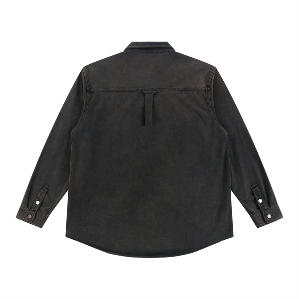 Denim Vintage Washed Heavyweight Jacket Black