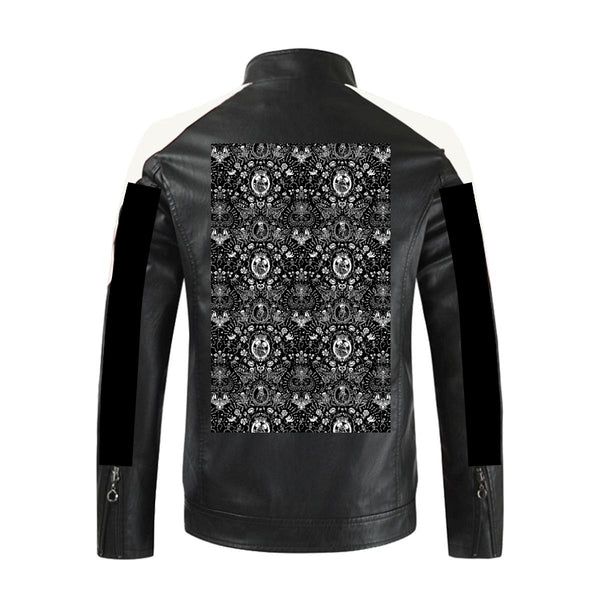 THE LOVERS MEN'S STAND-UP COLLAR BLOCK SLIM-FIT JACKET MULTI