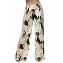 Beautiful Horses Women's Casual Wide Leg Pants Golden Beige