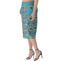 SUMMER HUMMING BIRD WOMEN'S PACKAGE HIP SKIRT ELEGANT BLUE