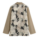 Beautiful Horses Women's Leisure Blazer Golden Beige