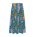 Roaring Tiger Silk Midi Skirt Multi