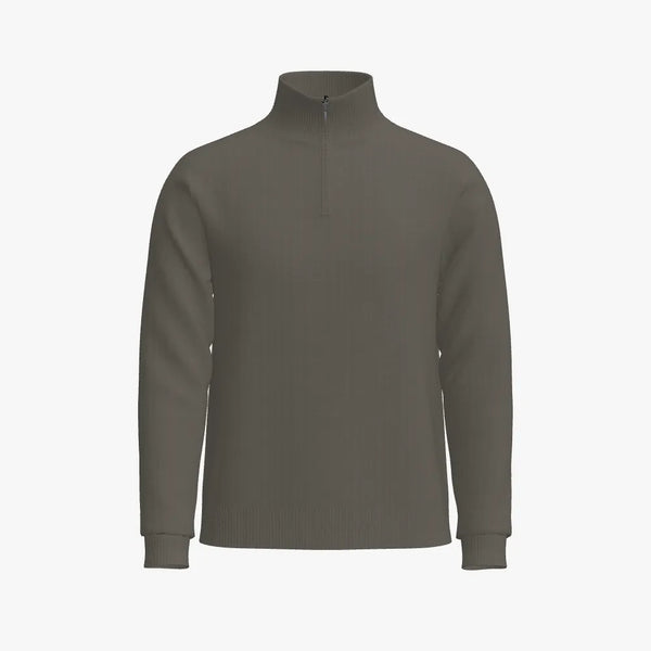 Cable Knit Men's Half Zip Pullover Dormouse