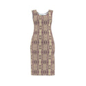 purple snake print  bk bodycon dress multi