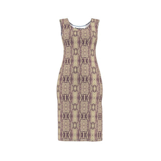 purple snake print  bk bodycon dress multi