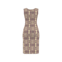 purple snake print  bk bodycon dress multi