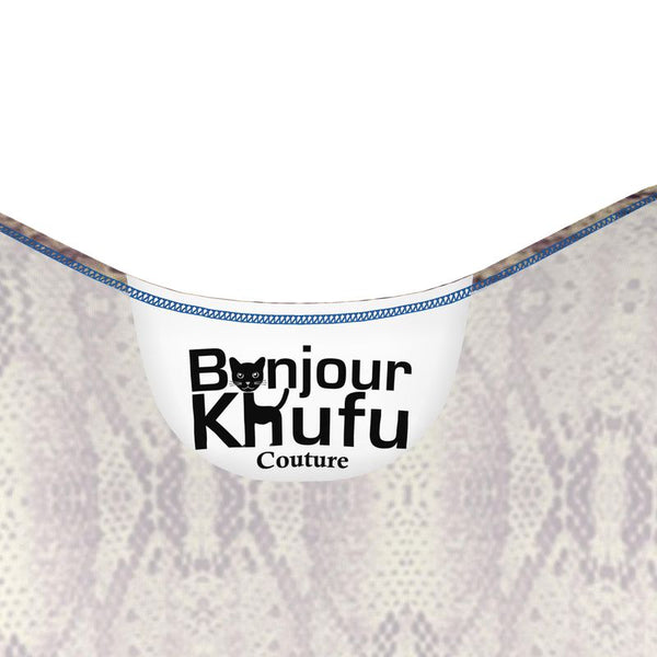 purple snake print  bk bodycon dress multi