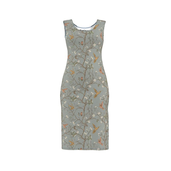 hummingbirds in flight bk bodycon dress