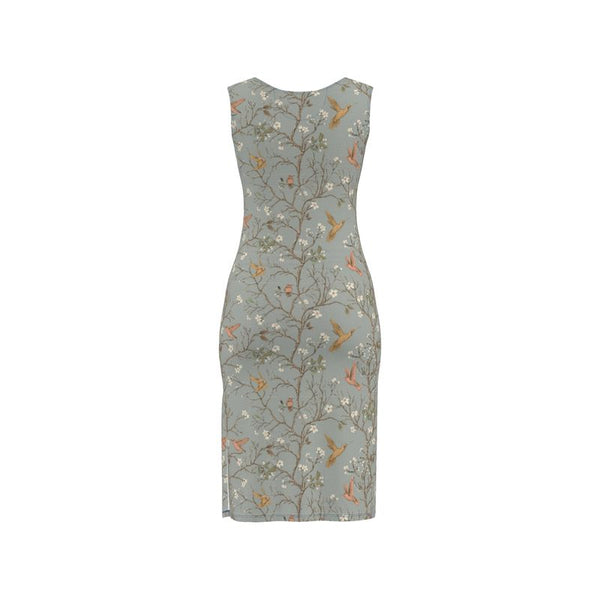 hummingbirds in flight bk bodycon dress