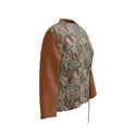 BOHEMIA LEOPARDS WRAP BLAZER ORANGE BRONZE