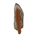 BOHEMIA LEOPARDS WRAP BLAZER ORANGE BRONZE