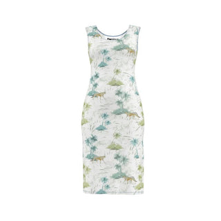 pastel tropics bodycon dress