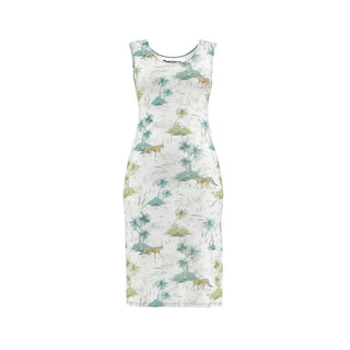 pastel tropics bodycon dress