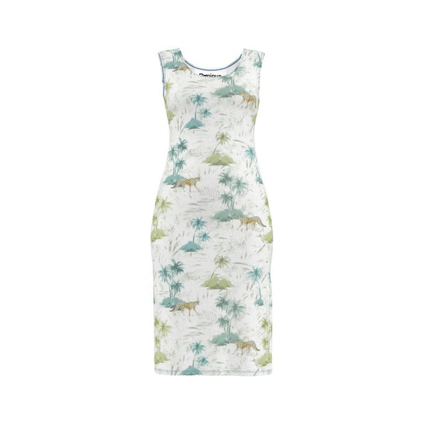 pastel tropics bodycon dress