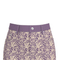 Whimsical Florals Denim Mini Skirt Clover