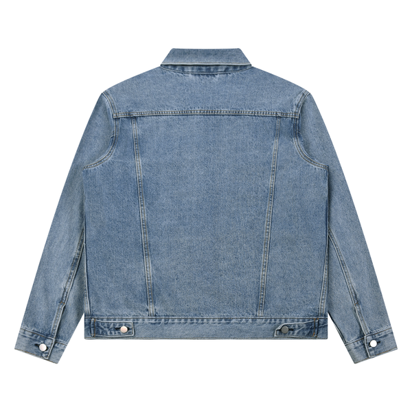 Vintage Wash Denim Jacket blue