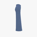 Extra Fine Merino Wool Women's Long Wide Leg Pants Relaxed Blue