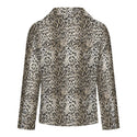 Classic Leopard Print Women's Double Blazer Multi