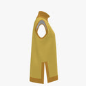 Two Tone Colour Women's Turtleneck Vest Ochre