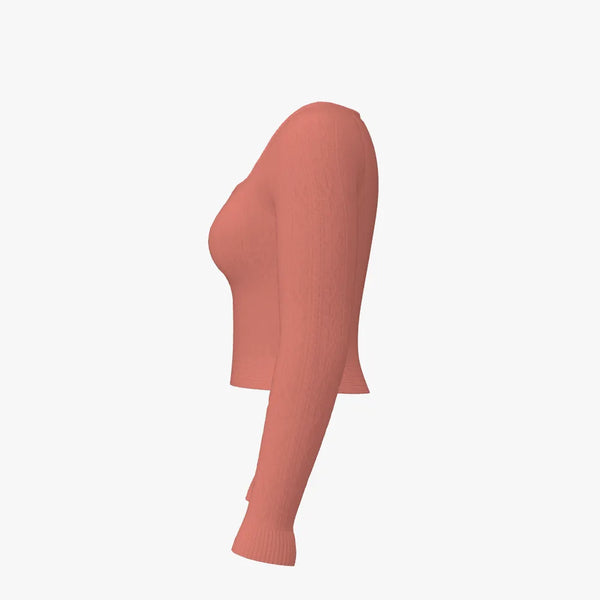Solid Colour Women's Sweetheart Neckline Top Coral Red