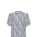 Exotic Cheetahs Short Puff Sleeve T-shirt Dress Dublyn Pink