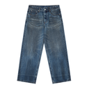 Vintage Wash Men's Baggy Denim Jeans Blue