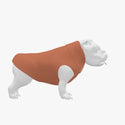 Easy Care Merino Wool Shawl Collar Dog Sweater Light Salmon