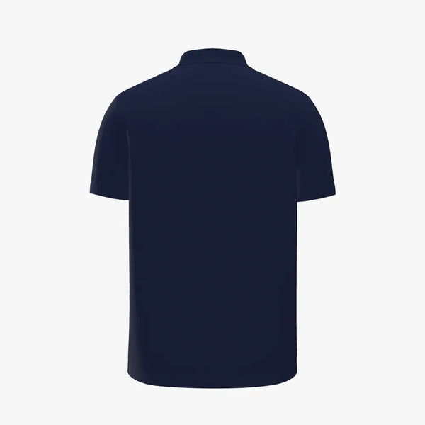 Fashion Solid Colour Easy Care Merino Wool Men's Short Sleeve Classic Button Down Midnight