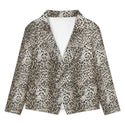 Classic Leopard Print Women's Double Blazer Multi