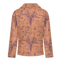 Palm Trees & Lions Women's Double Breasted Blazer Light Tangerine