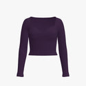 Solid Colour Merino Wool Cable Knit Women's Sweetheart Neckline  Top Raisin