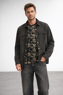 Denim Vintage Washed Heavyweight Jacket Black