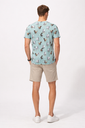 Mustang Horse Men's Everyday Pocket Tee Seashell Blue