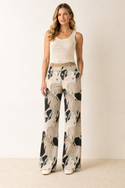 Beautiful Horses Women's Wide Leg Pants Golden Beige
