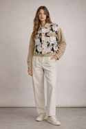 Beautiful Horses Women's Collared Jacket Golden Beige