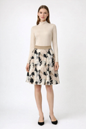 Beautiful Horses Women's Short Skirt Golden Beige
