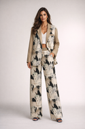 Beautiful Horses Women's Leisure Blazer Golden Beige