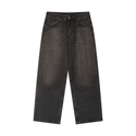 Vintage Wash Men's Heavyweight Denim Jeans Black