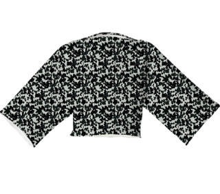 Black & Grey Animal Print Neoprene Block Top Multi