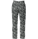 Black & Grey Animal Print Women's Suit Trousers Multi