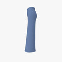 Extra Fine Merino Wool Women's Long Wide Leg Pants Relaxed Blue