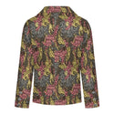 Animal Print Mix Women's Double Breasted Blazer Multi