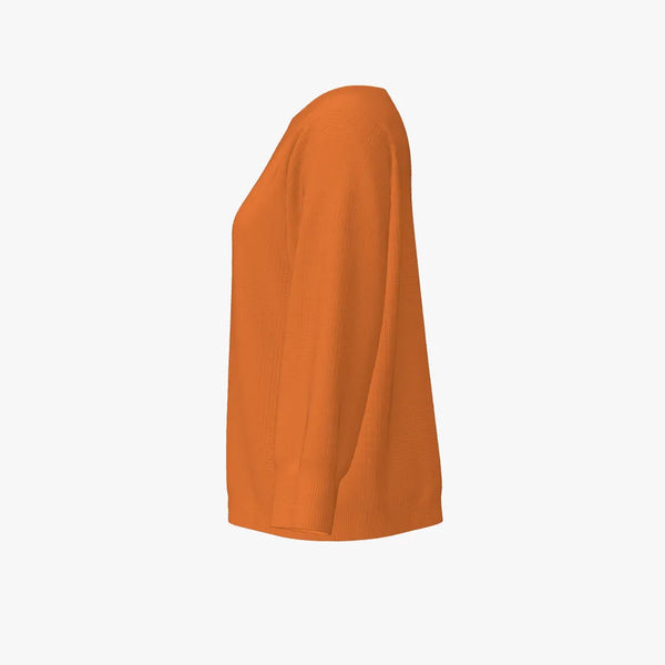 Solid Colour Cashmere Women's Boatneck Dolman Sweater Clementine