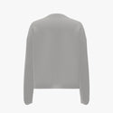 Solid Colour Women's Cashmere Boxy Henley Pullover Vapour